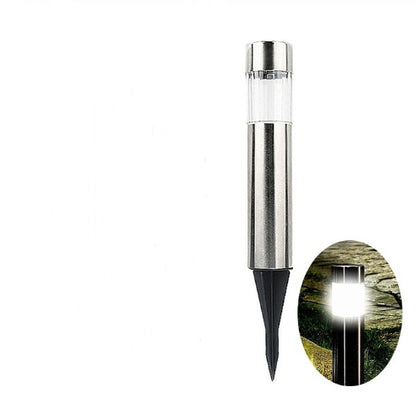 Cylindrical solar lawn light