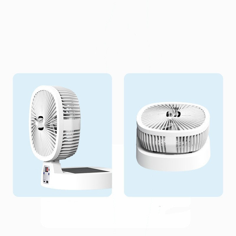 Fan Comes with Desk Lamp Outdoor Portable Charging Folding Fan