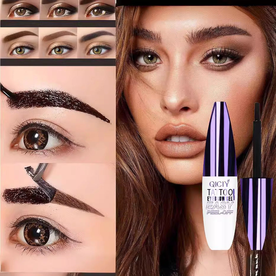 Tattoo Easy Peel-Off Eyebrow Gel Cream offers various types that are long-lasting, smudge-proof, sweat-resistant, and waterproof, making it a reliable choice for cosmetics.