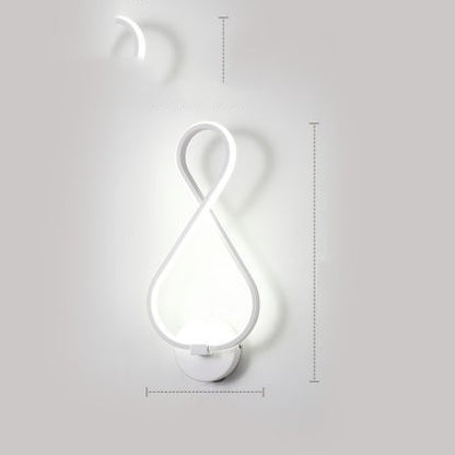 led wall lamp Nordic minimalist bedroom bedside lamp