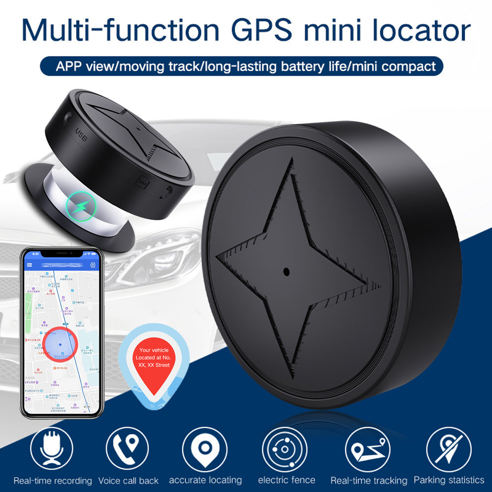 Mini GPS Tracker Strong Magnetic Mount Car Motorcycle Truck Trackers Vehicle Realtime Tracking Locator Anti-lost GPS Tracker