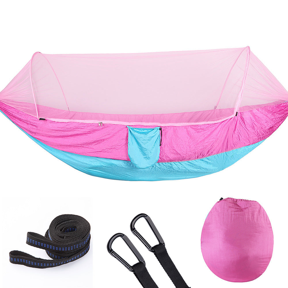 Fully Automatic Quick Opening Hammock with Mosquito Net