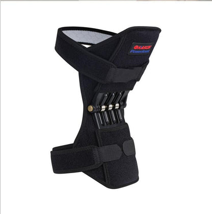 High-quality knee brace with patella booster and spring support, perfect for mountaineering, squats, and sports activities.