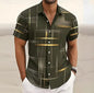 Men's casual button-down shirt, perfect for outdoor activities and vacation style.