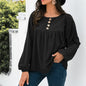 New Loose Button-Up Top for Women - Perfect for Autumn!