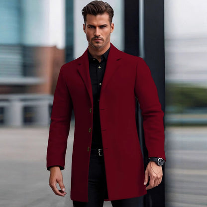 European and American Slim Lapel Coat