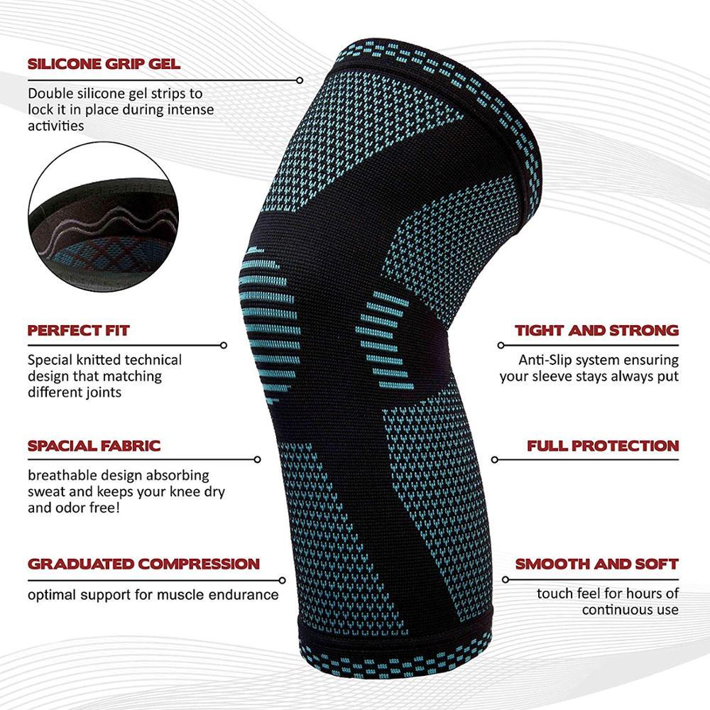 Knitted Sports Knee Pads for Active Use
