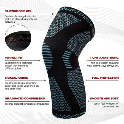 Knitted Sports Knee Pads for Active Use