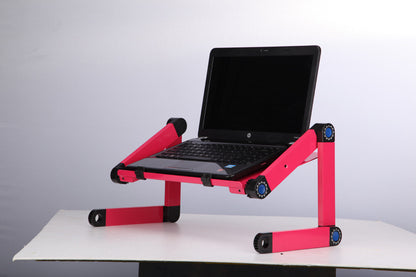 Laptop Table Stand with Adjustable Folding Ergonomic Design Stand Notebook Desk for Ultrabook Netbook or Tablet with Mouse Pad