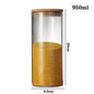 High borosilicate glass tea cans, sealed storage containers, transparent tea jars, whole grain storage, candy jars.