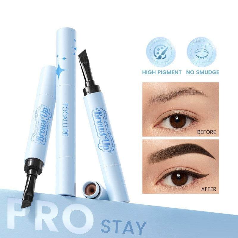 2-in-1 3D Eyebrow Gel Cream and Eyeliner Pencil, available in 3 waterproof, long-lasting colors. Eyebrow Pomade Enhancers Makeup Cosmetics
