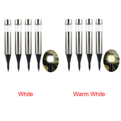 Cylindrical solar lawn light