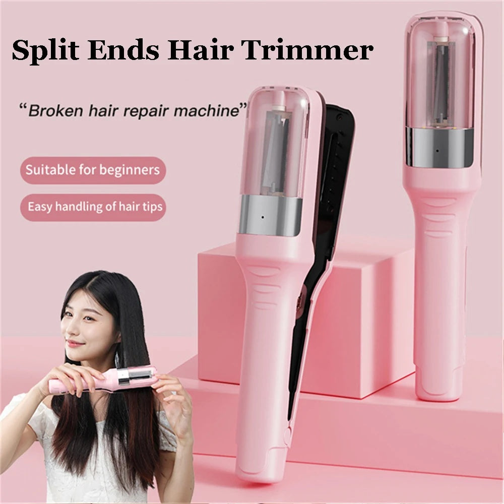 Hair Ends Trimmer Split Remover Dry Damaged Brittle Professional Automatic Trim Split for Women Cordless Hair Cutting Machine