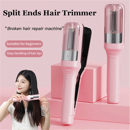 Hair Ends Trimmer Split Remover Dry Damaged Brittle Professional Automatic Trim Split for Women Cordless Hair Cutting Machine