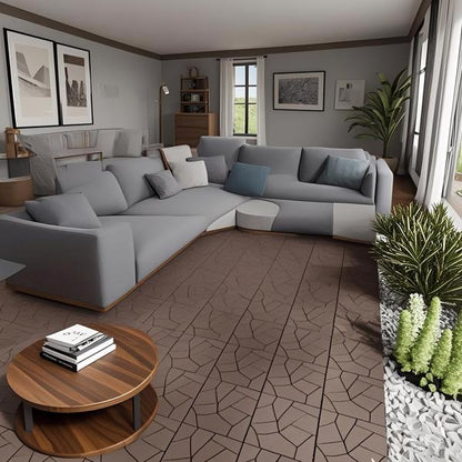 DIY Friendly, Easy to Clean Interlocking Deck Tiles, 11.8x11.8inch Patio Flooring 44 Pieces Per