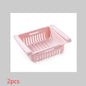 Telescopic Refrigerator Storage Basket, Drawer Storage Rack, Freshness Preservation Box, Freezing Box Storage Organizer.