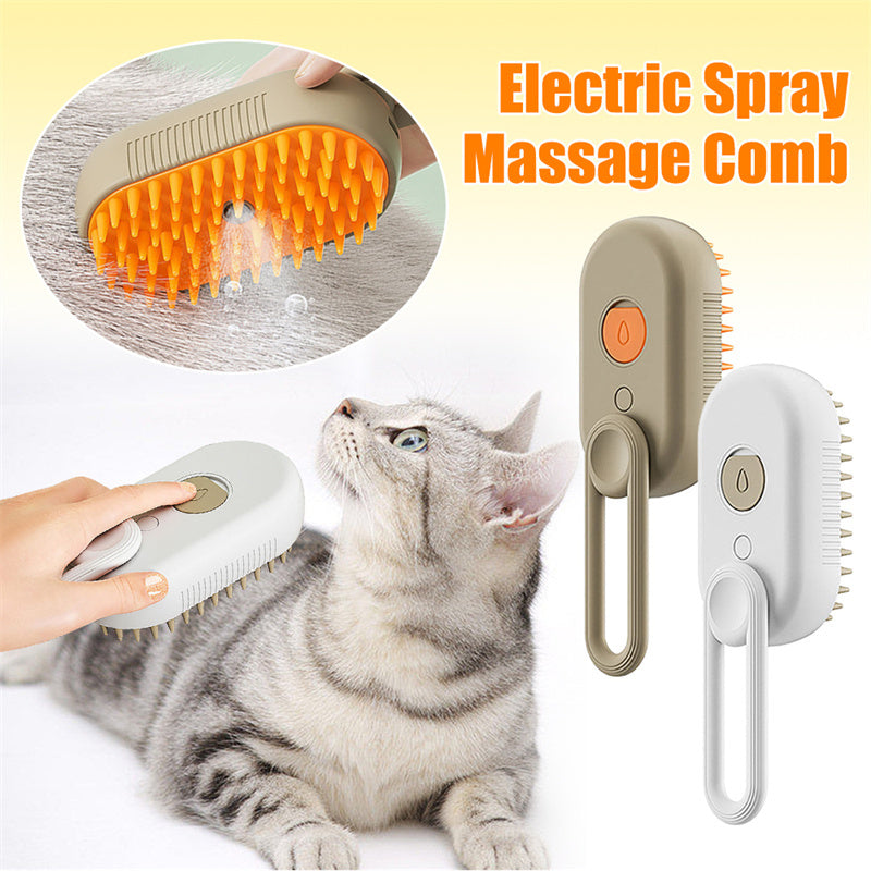 Cat Steam Brush, Steamy Dog Brush, 3-in-1 Electric Spray Cat Hairbrushes for Massage, Pet Grooming Comb, Hair Removal Combs, Pet Products.
