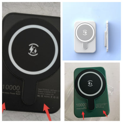 Mini Fast-Charging Magnetic Wireless Power Bank, 5000mAh, Portable.