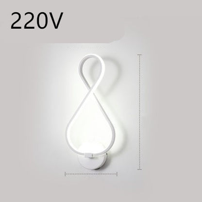 led wall lamp Nordic minimalist bedroom bedside lamp