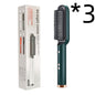 New 2 In 1 Hair Straightener Hot Comb Negative Ion Curling Tong Dual-purpose Electric Hairbrush