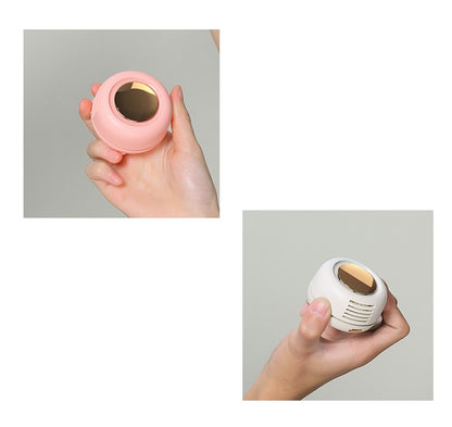 Mini Clip Fan Hanging Waist Neck Fan Girl Electric Air-Cooling Fan 900mah USB Leafless Fan 3 Speeds for Outdoor Camping Fishing