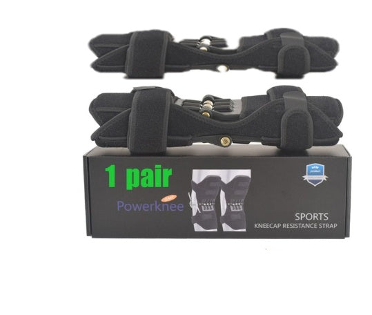 High-quality knee brace with patella booster and spring support, perfect for mountaineering, squats, and sports activities.