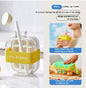 One-Click Molding Cooling Cup, Instant Ice Maker, Zero-Contact Design, Straw Included, Curling Mold, Portable & Stylish Chilled Drink