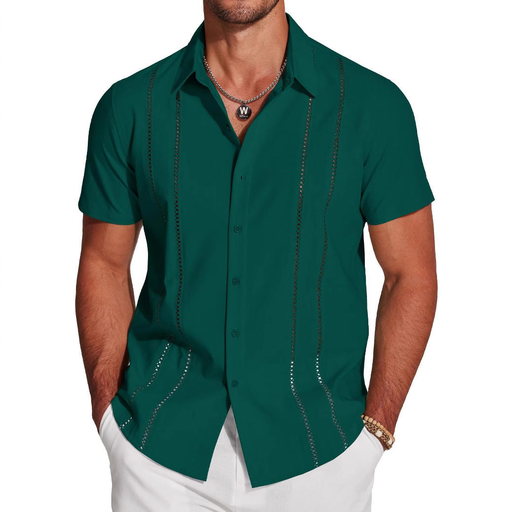 Trendy Wild Hawaiian Holiday Men's Lapel Shirt