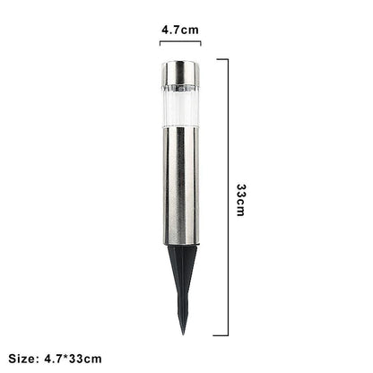 Cylindrical solar lawn light