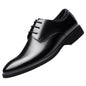 Mazefeng Men's Leather Shoes, Casual Top-Quality Oxfords, Genuine Leather Dress Shoes for Business and Formal Occasions, Plus Size Wedding Shoes in Size 44.