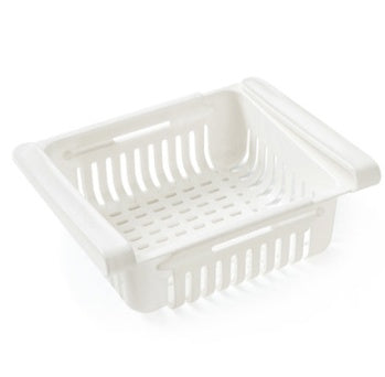 Telescopic Refrigerator Storage Basket, Drawer Storage Rack, Freshness Preservation Box, Freezing Box Storage Organizer.