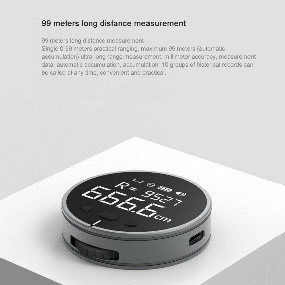 Distance Measuring Instrument Electronic Measuring Ruler Tape Measure High-Definition Digital LCD High Precision Electronic Measuring Ruler Tool