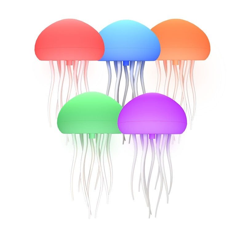 Portable LED Night Light Jellyfish Mood Lamp. Jellyfish Lamp Jellyfish Decorations Smart Table Lamp for Bedside Desk