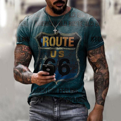 Oversized Retro Short-Sleeve Clothing for Men