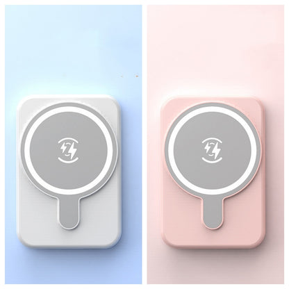 Mini Fast-Charging Magnetic Wireless Power Bank, 5000mAh, Portable.