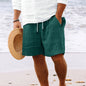 Striped Print Shorts with a Drawstring for a Stylish Summer Look. Casual Clothing for Men