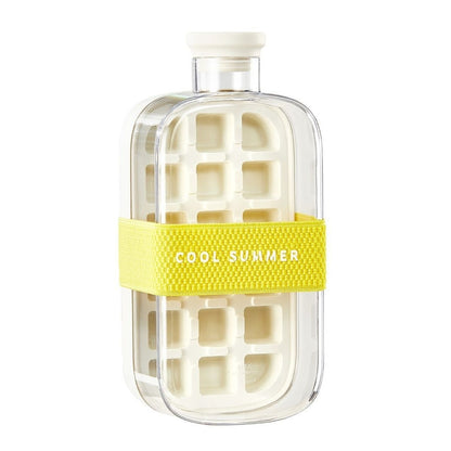 One-Click Molding Cooling Cup, Instant Ice Maker, Zero-Contact Design, Straw Included, Curling Mold, Portable & Stylish Chilled Drink