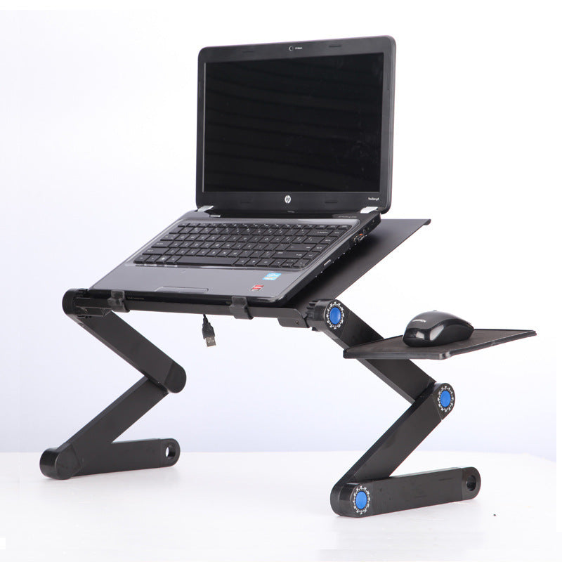 Laptop Table Stand with Adjustable Folding Ergonomic Design Stand Notebook Desk for Ultrabook Netbook or Tablet with Mouse Pad
