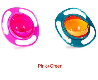 360° Rotating Universal Baby Spill-Proof Bowl Dishes