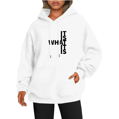 Women's Fashionable Letter Print Sweater Sweatshirt