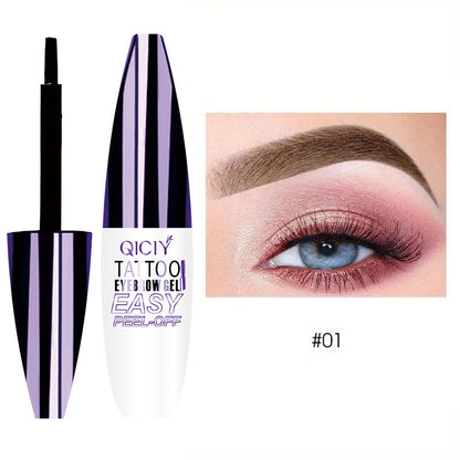 Tattoo Easy Peel-Off Eyebrow Gel Cream offers various types that are long-lasting, smudge-proof, sweat-resistant, and waterproof, making it a reliable choice for cosmetics.