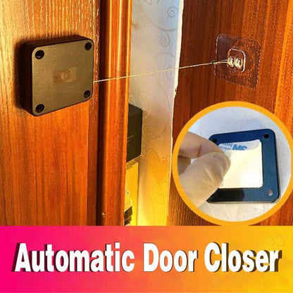 Automatic Door Closer Punch-Free Soft Close Door Closers for Sliding Door Glass Door 500g-1000g Tension Closing Device