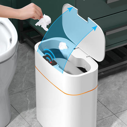 Smart Trash can with lid for bedroom, living room or Kitchen or use it as storage box.