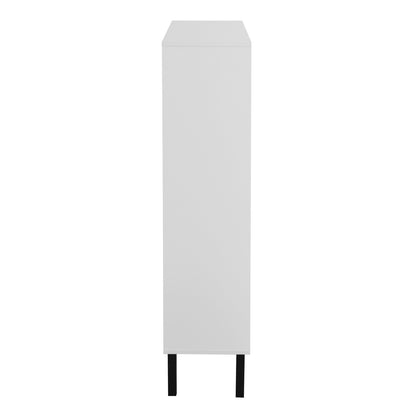 Modern Shoe Cabinet with Drawers & Metal Legs, Freestanding Storage Organizer