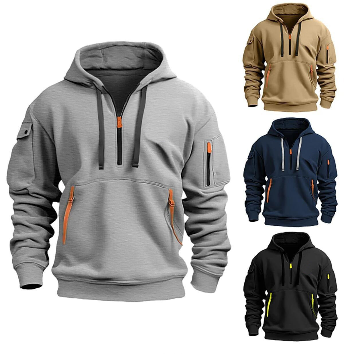 Dropped shoulder hooded sweatshirt for men and women, available in plus sizes. Loose pullover design with a trendy, fashionable style.