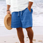 Striped Print Shorts with a Drawstring for a Stylish Summer Look. Casual Clothing for Men