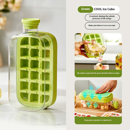 One-Click Molding Cooling Cup, Instant Ice Maker, Zero-Contact Design, Straw Included, Curling Mold, Portable & Stylish Chilled Drink