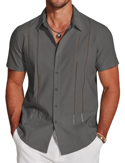 Trendy Wild Hawaiian Holiday Men's Lapel Shirt