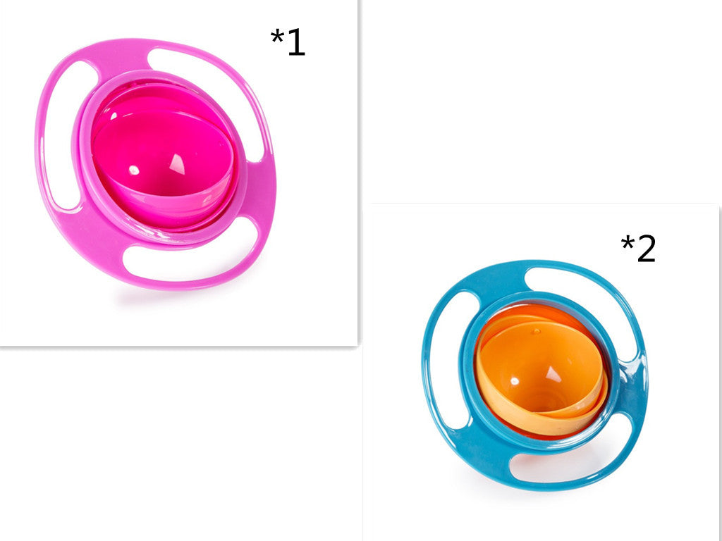 360° Rotating Universal Baby Spill-Proof Bowl Dishes