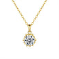 925 Sterling Silver Pendant Moissanite Necklace for Women